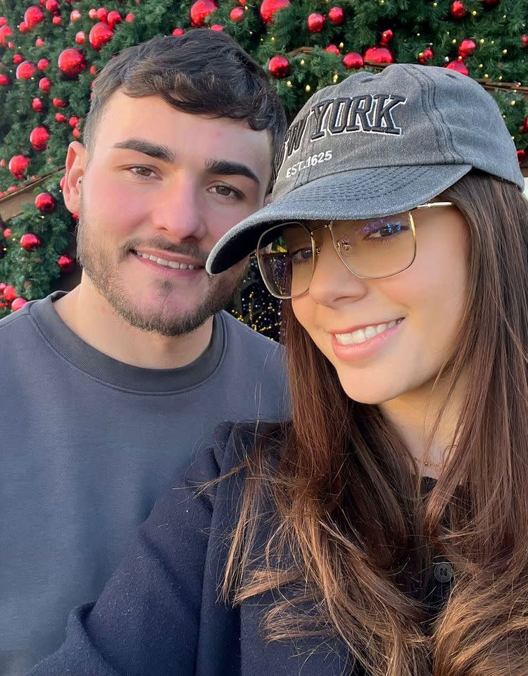 Luke Taylor and his partner, Nia JonesCredit: Nia Jones via SWNS