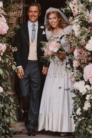 Princess Beatrice and Edoardo Mapelli Mozzi on their wedding day.Credit: Press Association via AP