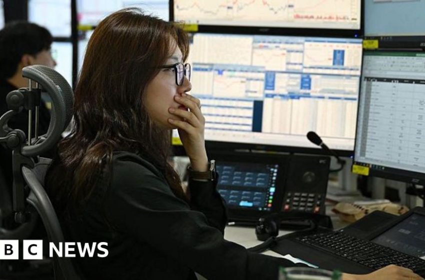  Asia stocks fall for third day, oil steadies as investors watch Iran war – BBC