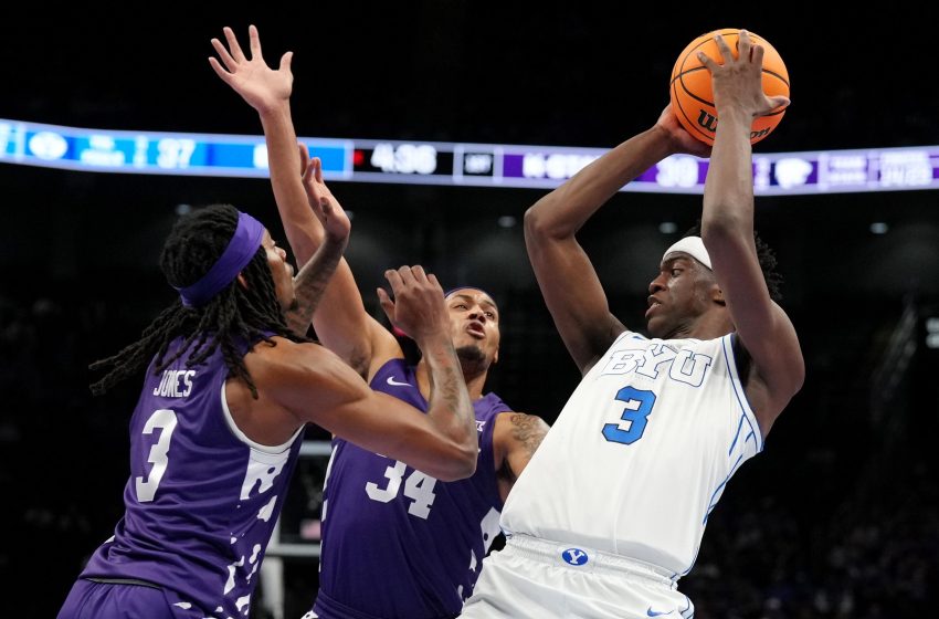  AJ Dybantsa Breaks Kevin Durant’s Scoring Record During BYU’s Big 12 Tournament Win vs. KSU