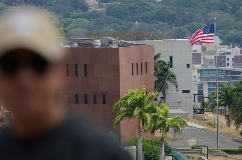  American flag raised at U.S. Embassy in Venezuela