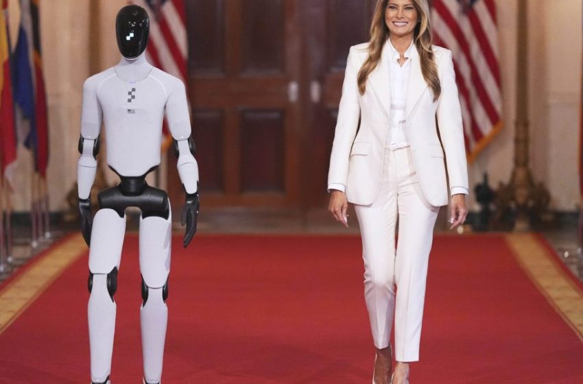  Enter Melania Trump, escorted by humanoid robot: ‘I’m Figure 03, a humanoid built for the United States of America’