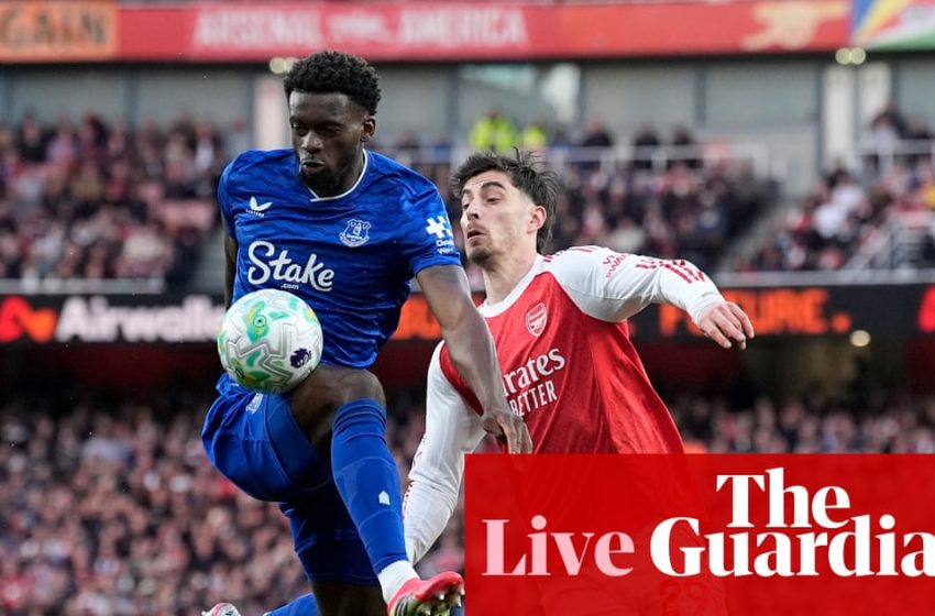  Arsenal v Everton: Premier League – live | Premier League