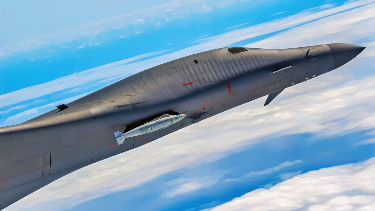 B-1B Lancer Bomber with External Weapons