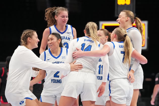  BYU women’s basketball wins its first-ever Big 12 tournament game – Deseret News