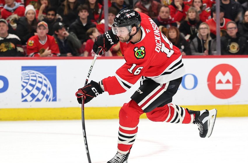  Blackhawks acquire 2027 first-round pick from Oilers for Jason Dickinson, Colton Dach