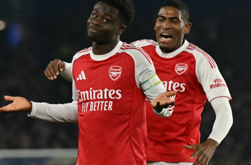  Brighton 0-1 Arsenal: Gunners ride Saka’s early goal to away win