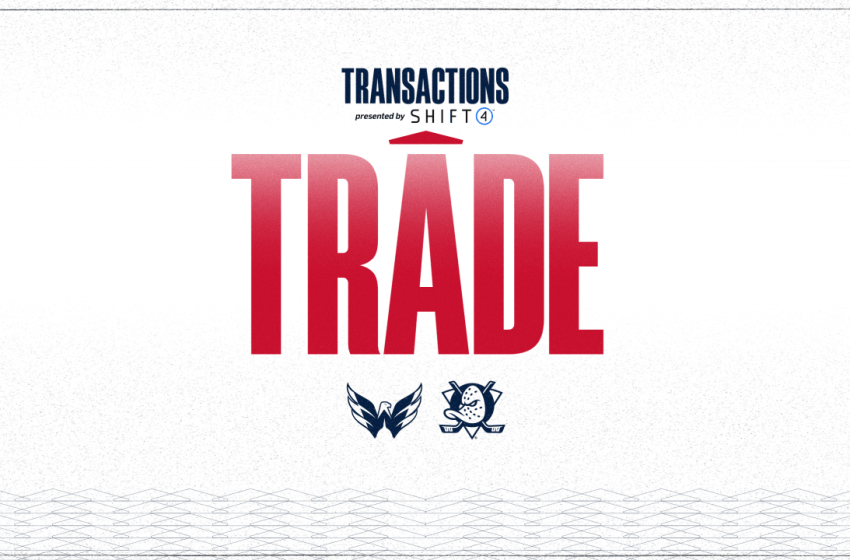  Capitals Acquire a Conditional First-Round Pick in Either 2026 or 2027 and a 2027 Third-Round Pick from Anaheim for John Carlson