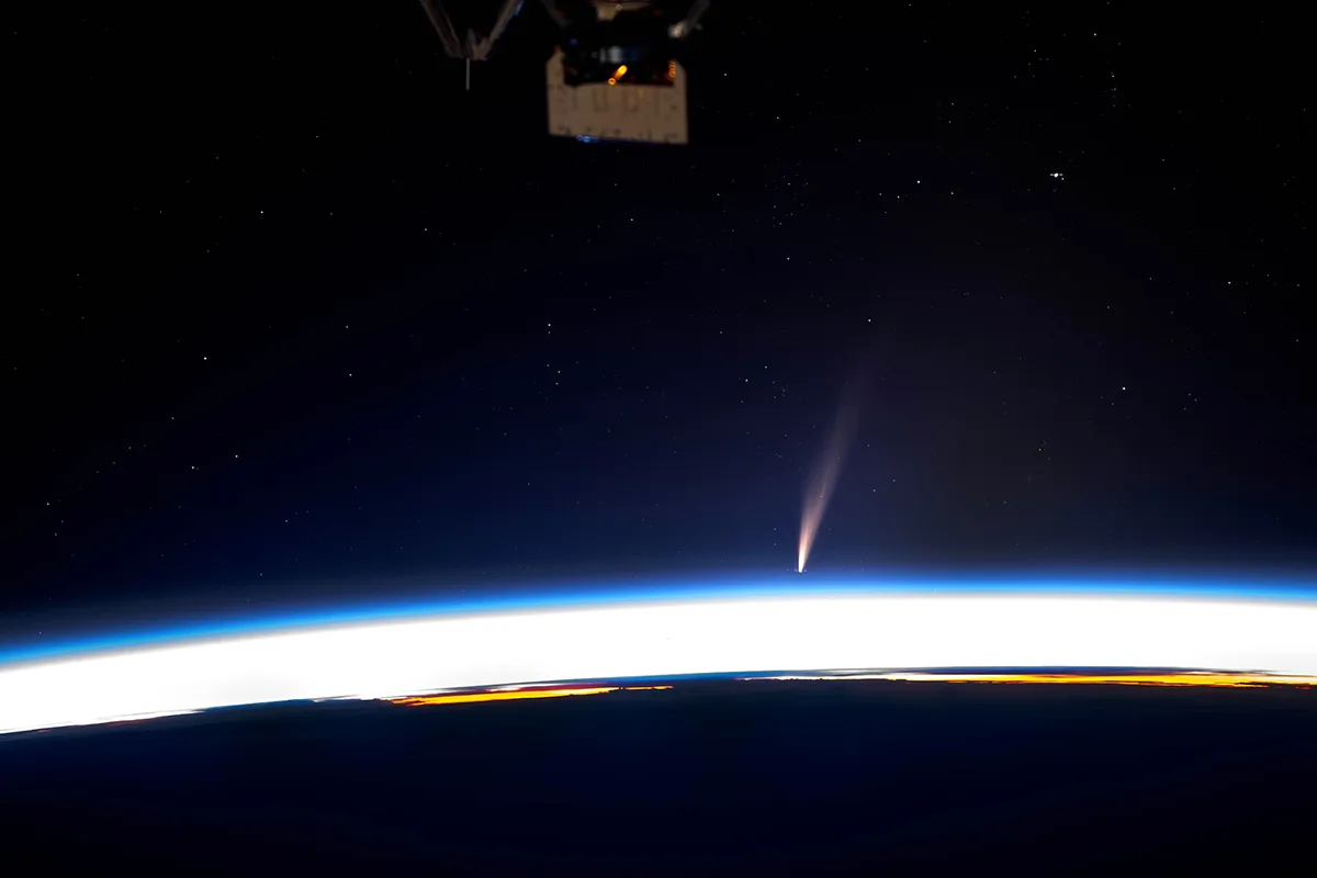 Comet C/2024 G3 captured by NASA astronaut Don Pettit from the International Space Station, 11 January 2025