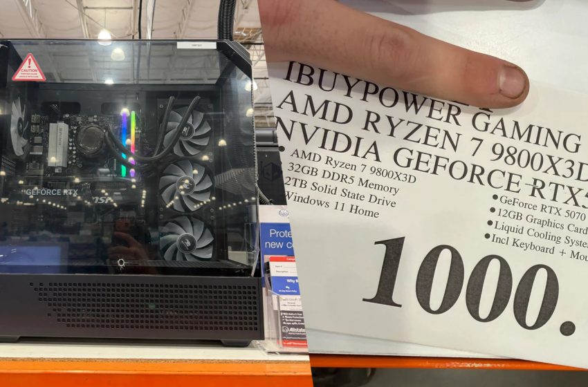  User Grabs iBuyPower Gaming PC With Ryzen 9800X3D-RTX 5070 Combo, 32 GB RAM And 2 TB SSD For Just $1000