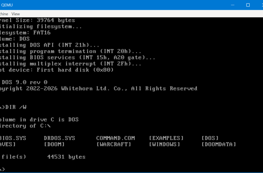  DR-DOS Is Back, But Not Quite As We Knew It