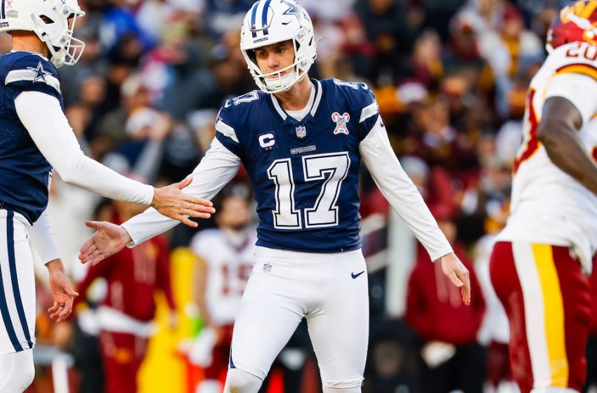  Dallas Cowboys place second-round tender on kicker Brandon Aubrey