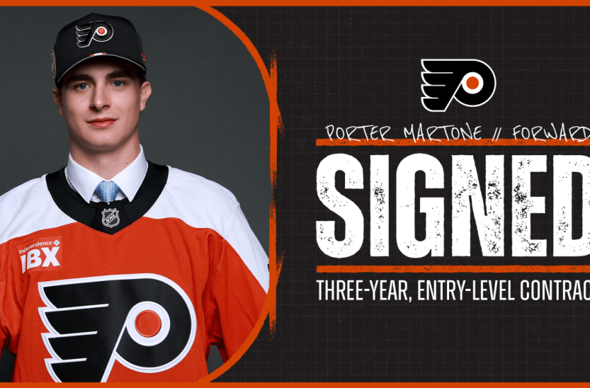 Flyers Sign Porter Martone to Entry-Level Contract