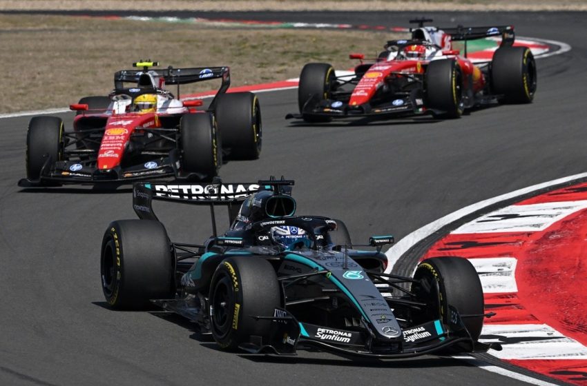  George Russell outduels Ferrari drivers on way to sprint win