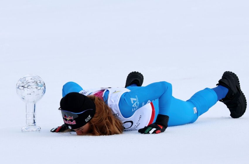  Goggia wins to lock up World Cup super-G title. Aicher further closes gap on overall leader Shiffrin