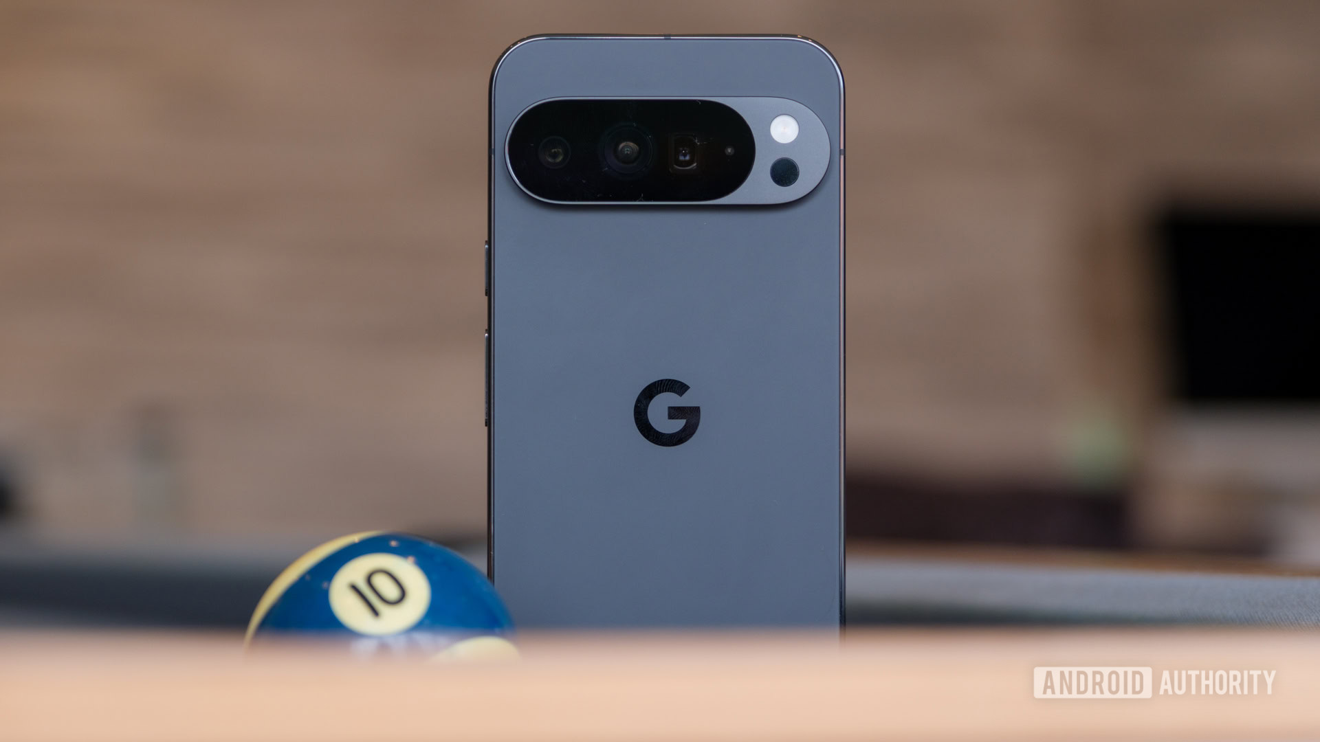 Google Pixel 10 Pro XL camera with pool ball Google Pixel 10 Pro XL camera with pool ball