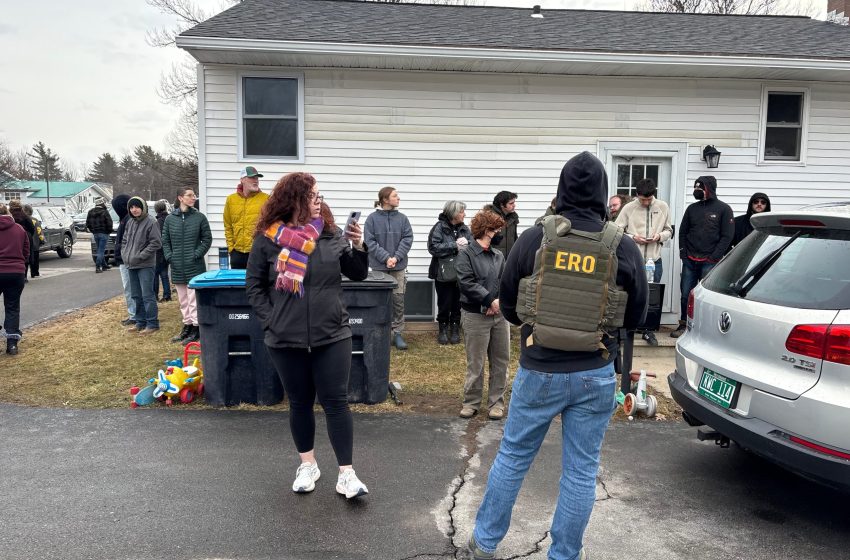  Dozens Protest at Scene of ICE Action in South Burlington