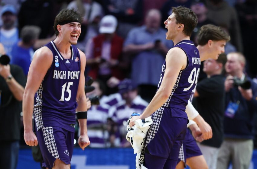  Johnston’s first 2 of season gives High Point a March Madness upset of Wisconsin