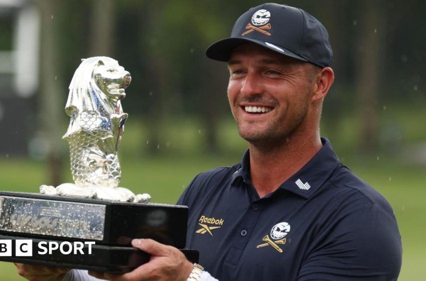  LIV Golf: Bryson DeChambeau wins in Singapore after ‘brutal’ play-off