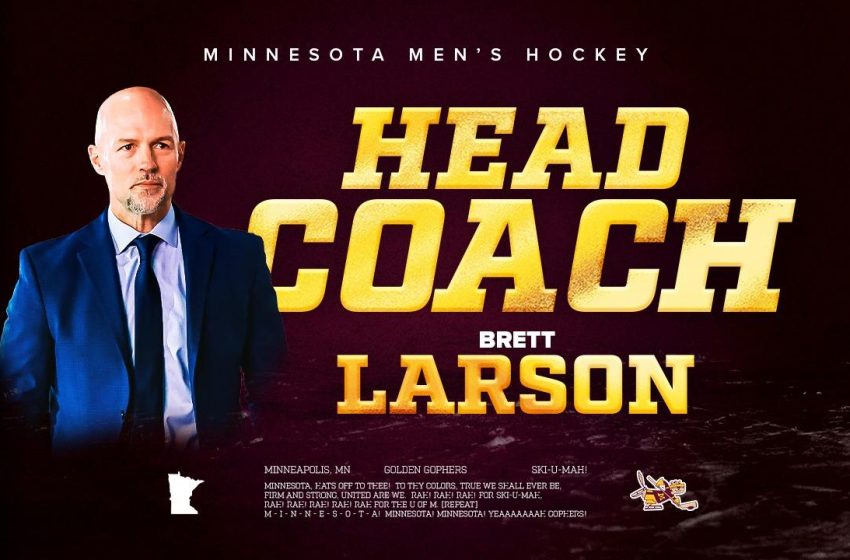  Larson Named Head Coach of Gopher Men’s Hockey
