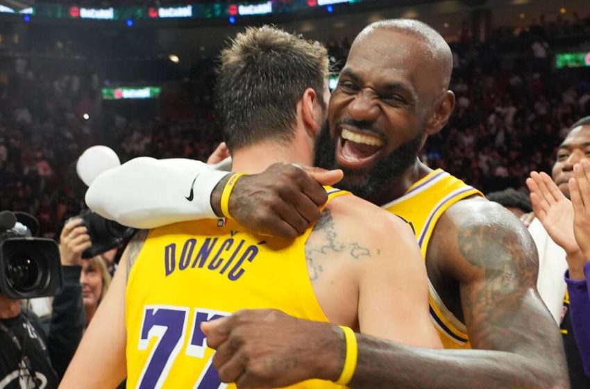  Luka Doncic scores 60, LeBron ties NBA games record in Lakers win