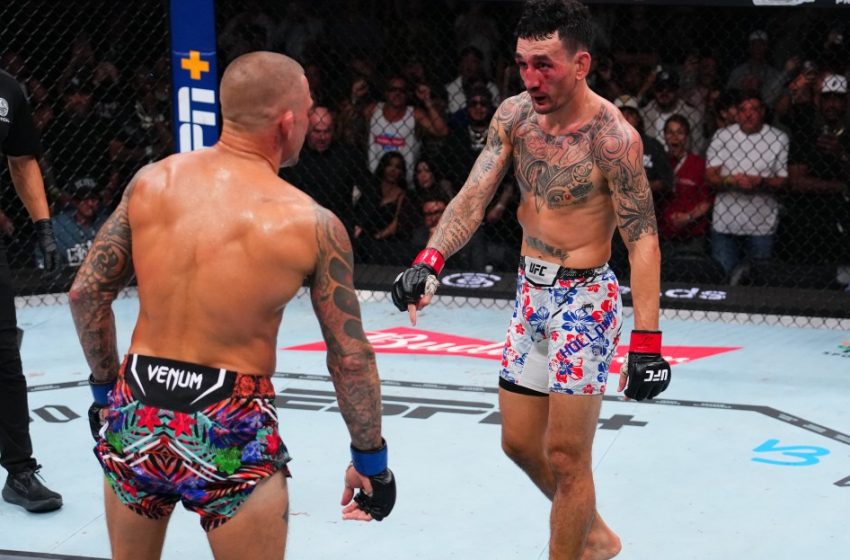  Max Holloway explains why he loves his famous ‘point down’ move to end his fights in the UFC