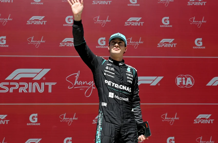  Mercedes’ George Russell wins thrilling China Sprint from Ferrari’s Charles Leclerc and Lewis Hamilton