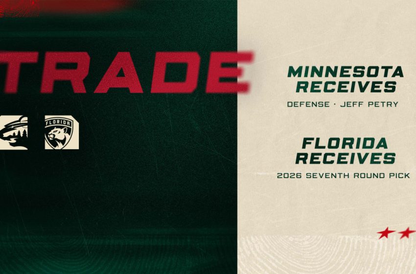  Minnesota Wild Acquires Defenseman Jeff Petry from the Florida Panthers