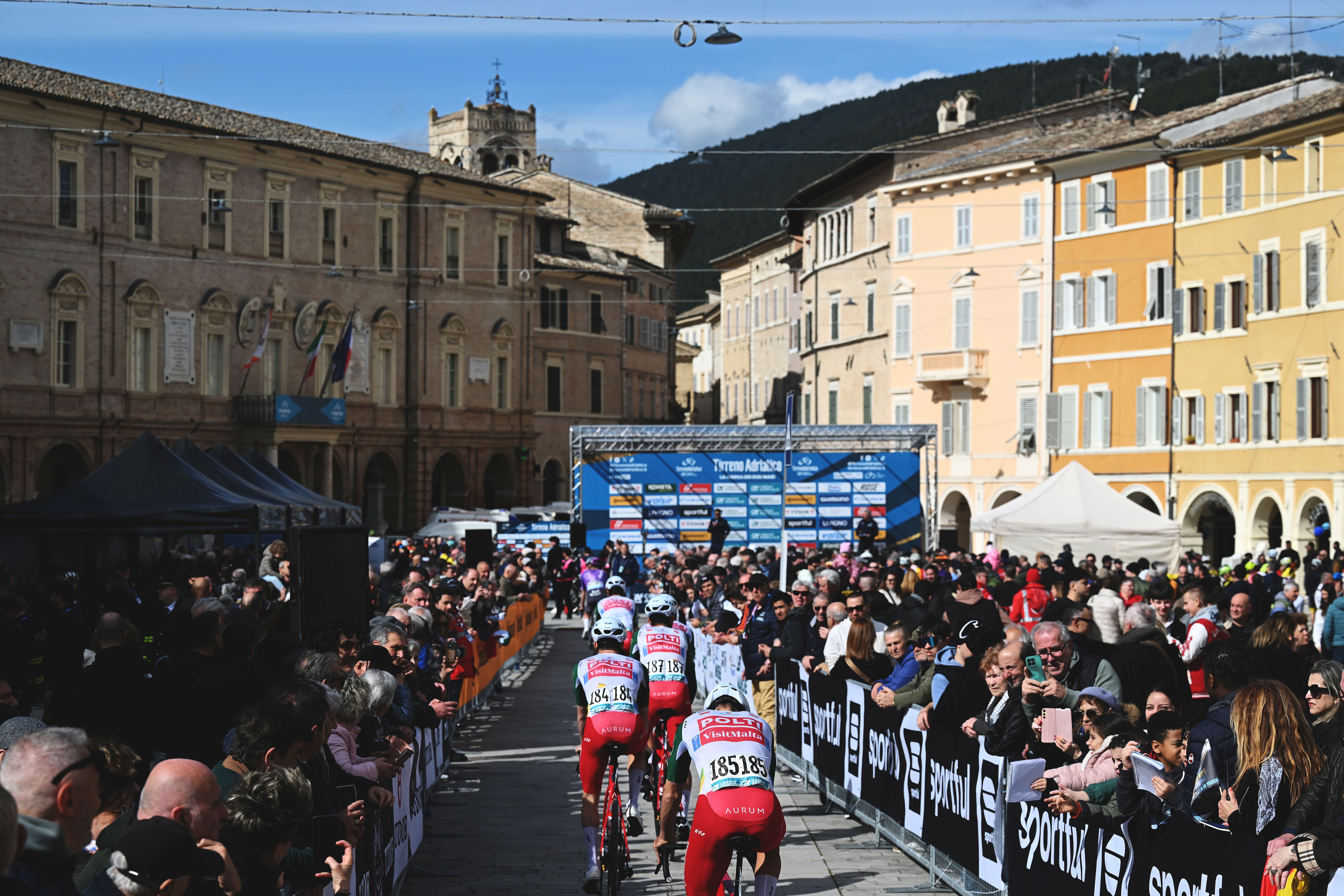 Polti-Visit Malta going to sign on for stage 6 of Tirreno-Adriatico 2026 in San Severino Marche