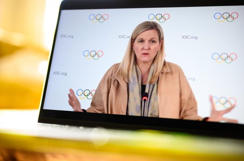  Olympic committee bans trans athletes from women’s events : NPR