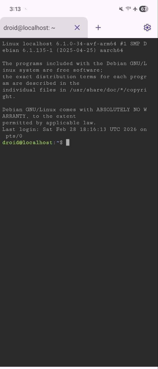 One UI 8 Linux Terminal no graphical app support Dylan H