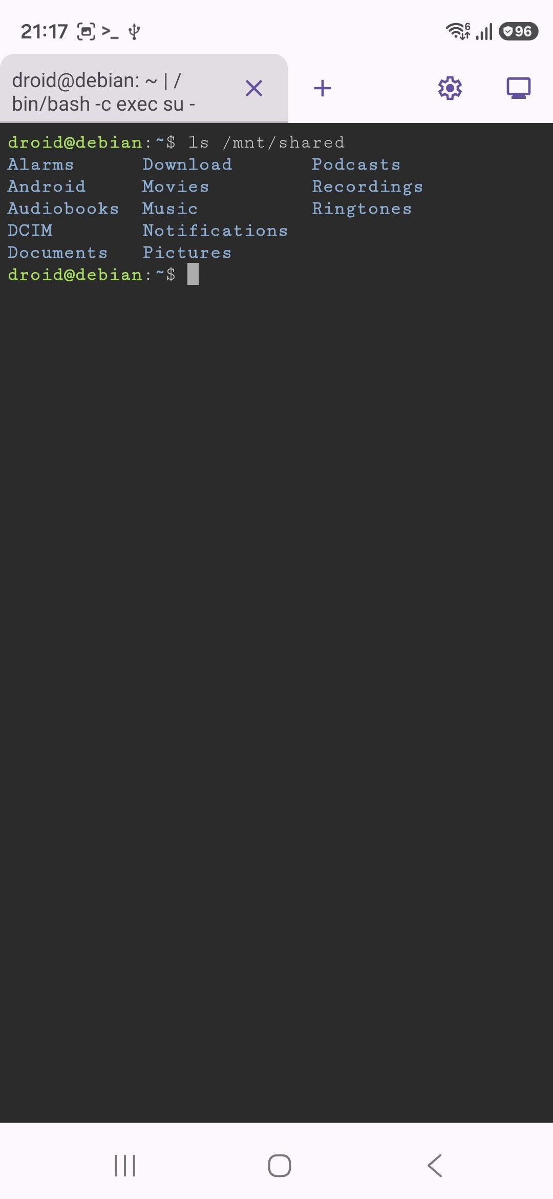 One UI 8.5 Linux Terminal shared storage folders Dylan H 1 One UI 8.5 Linux Terminal shared storage folders Dylan H 1