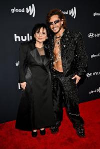 Joan Grande and Frankie Grande at the 37th GLAAD Media Awards held at the Beverly Hilton on March 05, 2026 in Beverly Hills, California.