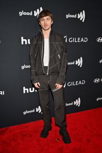 Miles Heizer at the 37th GLAAD Media Awards held at the Beverly Hilton on March 05, 2026 in Beverly Hills, California.