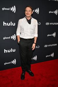 Brandon Scott Jones at the 37th GLAAD Media Awards held at the Beverly Hilton on March 05, 2026 in Beverly Hills, California.