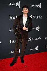 Noah Schnapp at the 37th GLAAD Media Awards held at the Beverly Hilton on March 05, 2026 in Beverly Hills, California.