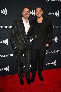 Jordan C. Brown and Colton Underwood at the 37th GLAAD Media Awards held at the Beverly Hilton on March 05, 2026 in Beverly Hills, California.