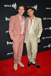Dustin Lance Black and Tom Daley at the 37th GLAAD Media Awards held at the Beverly Hilton on March 05, 2026 in Beverly Hills, California.