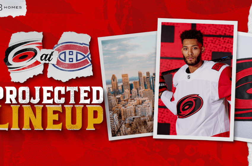  Projected Lineup: March 24 at Montreal