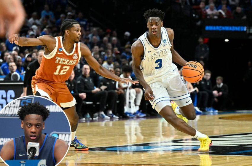  Projected top pick AJ Dybantsa speaks on NBA draft decision after March Madness exit