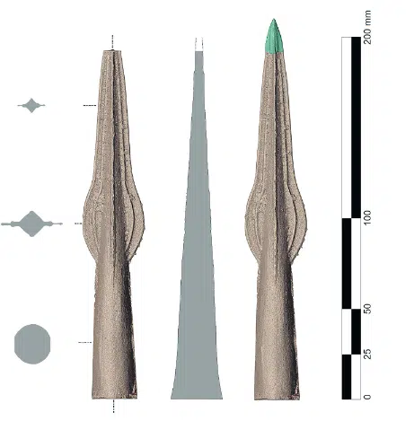 Reconstructed Mold For Casting Bronze Age Spearheads.