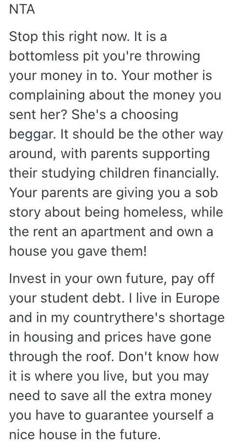Screenshot 2026 02 09 at 7.08.58 PM A Students Parents Are Pressuring Them To Take Out Bank Loans For Them, But They Dont Want To Help Them Out Because Theyre Irresponsible With Money