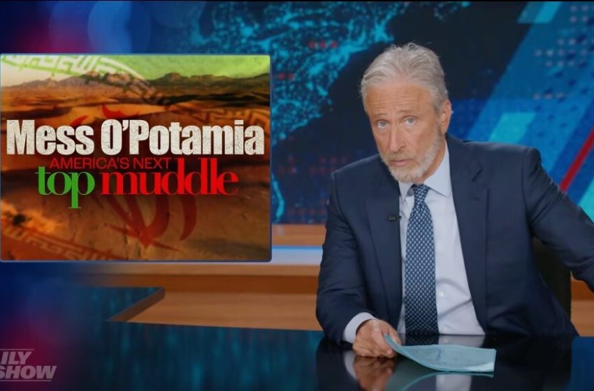  Jon Stewart returns to “Mess O’Potamia” for Iran War