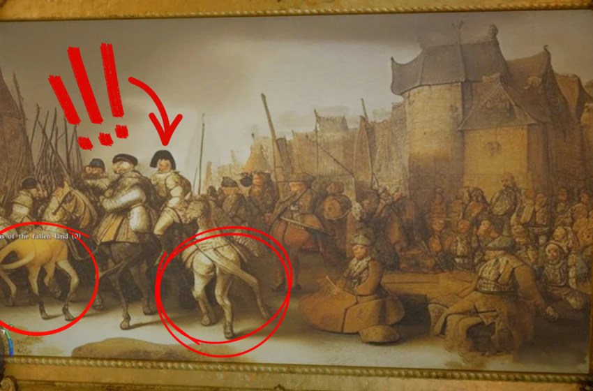  Crimson Desert’s in-game artwork shows telltale signs of AI courtesy of missing fingers and human bodies melting into horses