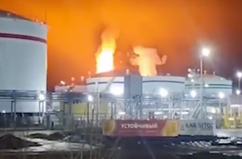  Another Baltic Sea port in flames as Ukrainian drones strike major natural gas port in Ust-Luga
