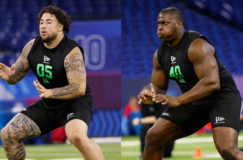  Seven offensive linemen on the move