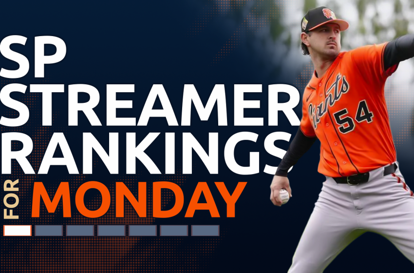  Starting Pitcher Streamer Ranks Fantasy Baseball: 3/30 & 3/31 & 4/1