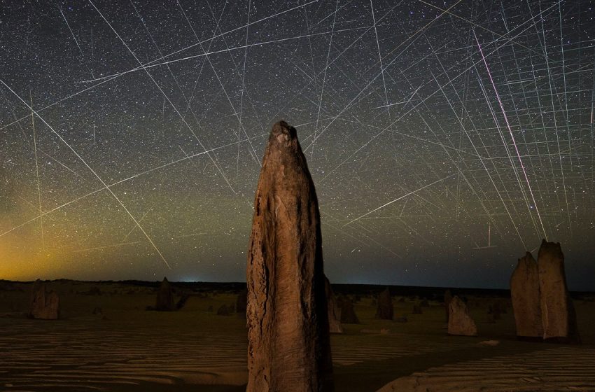  As SpaceX Launches its 10,000th Satellite, A Photographer Captures the Impact on the Night Sky