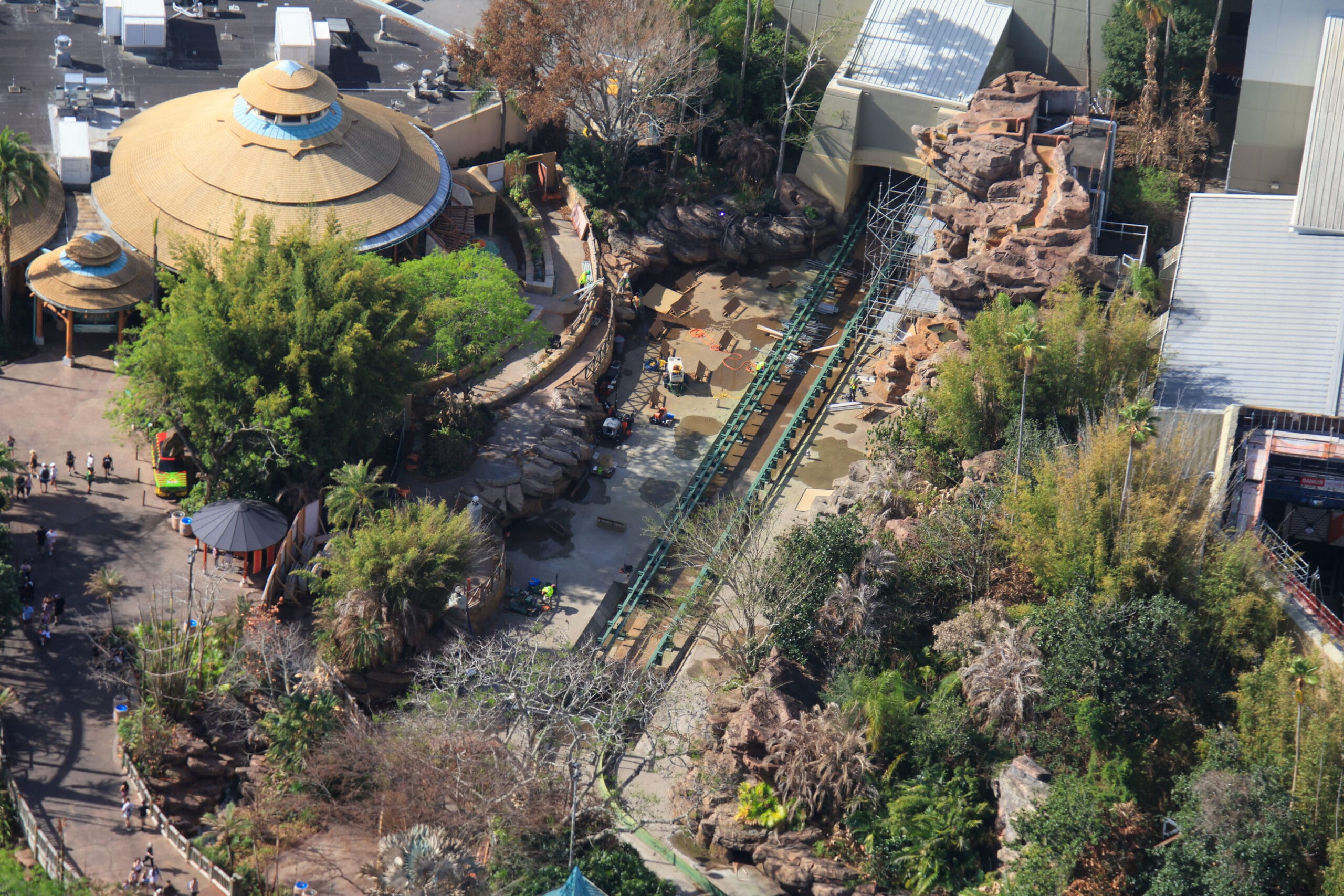 USF Jurassic Park River Adventure ride aerial photos from bioreconstruct.