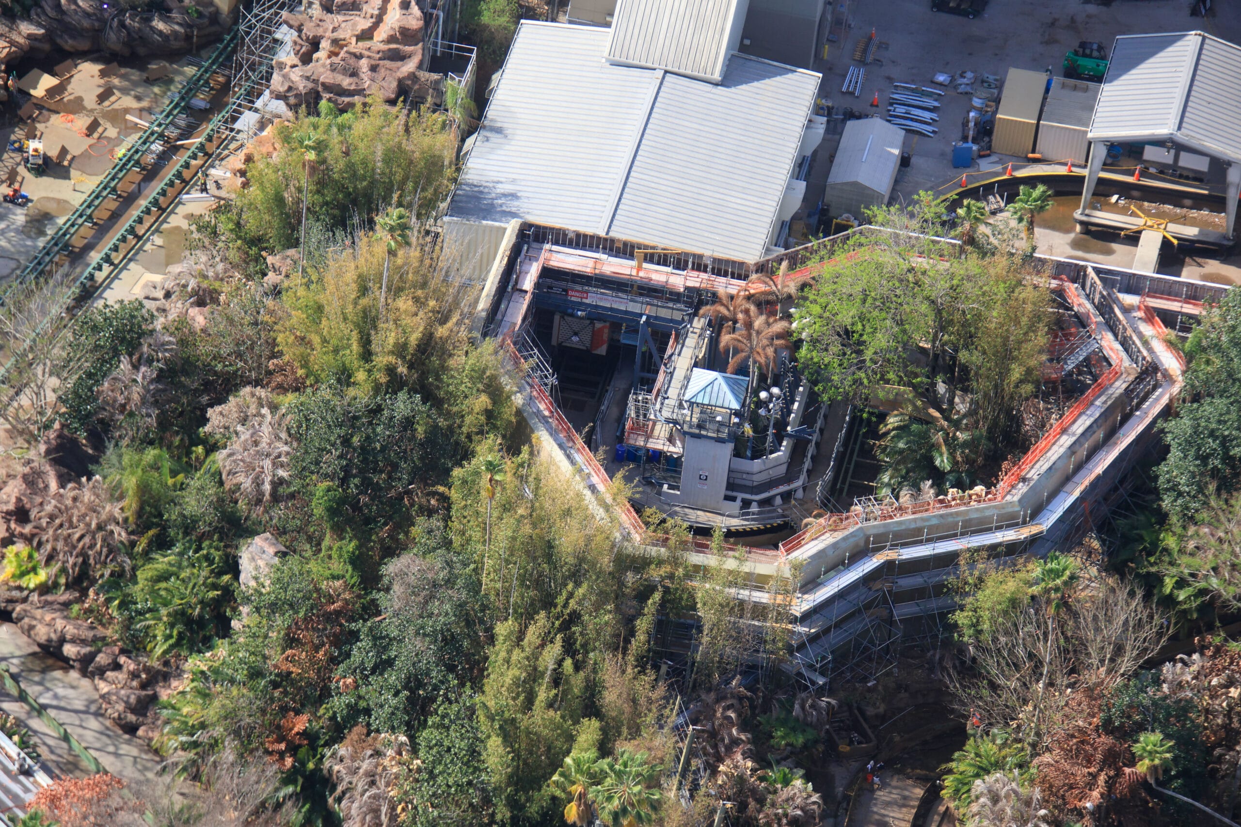 USF Jurassic Park River Adventure ride aerial photos from bioreconstruct.
